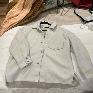 Zara shirt jacket button up